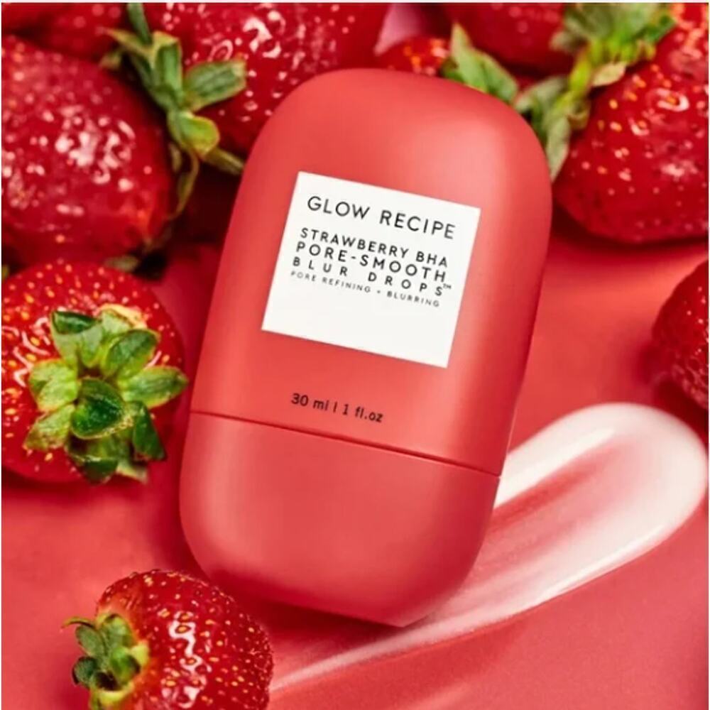 Glow Recipe Strawberry BHA Pore-Smooth Blur Drop Treatment + Primer‎ BNIB